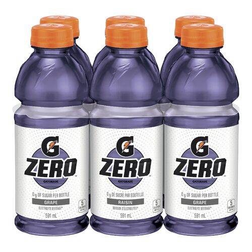 Gatorade zero grape sports drink (6 x 591 ml) - zero grape sports drink (6 x 591 ml)
