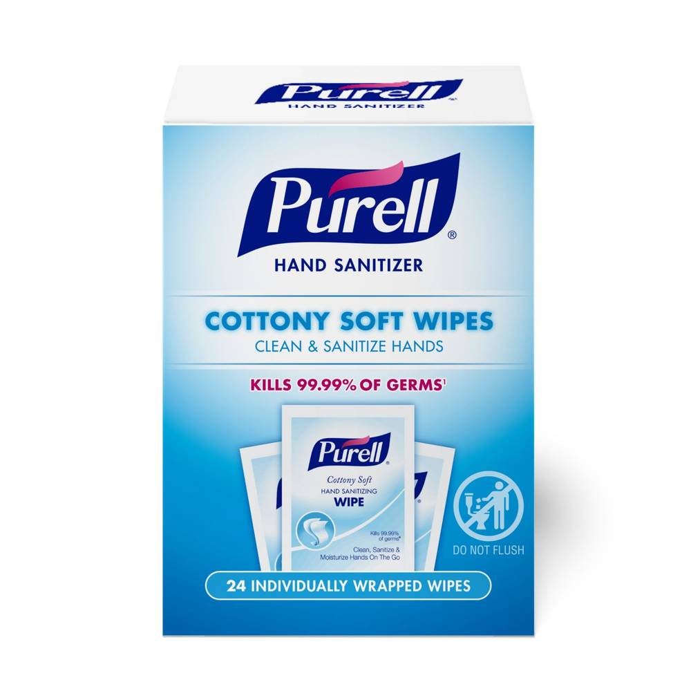 Purell Cottony Soft Sanitizing Wipes (24 ct)