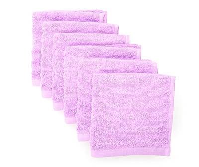 Euphoric Expression Violet Purple Washcloths, 6-Pack