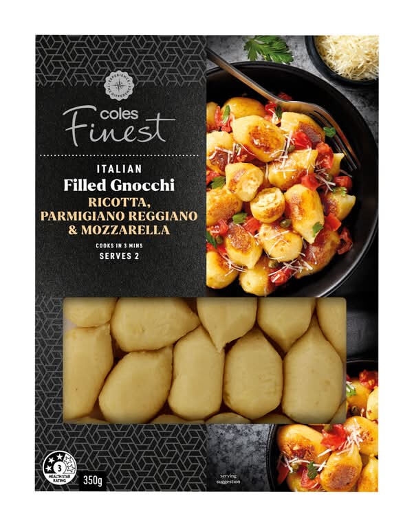 Coles Finest Filled Gnocchi Mozz Parmi Reggi & Ricotta (350g)