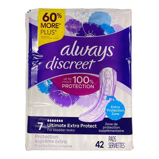 Always Discreet Ultimate Extra Protect Pads (42 units)