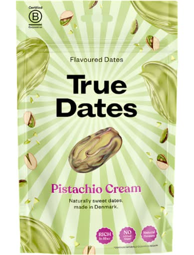 True Dates Naturally Sweet Flavoured Dates, Pistachio Cream (100g)