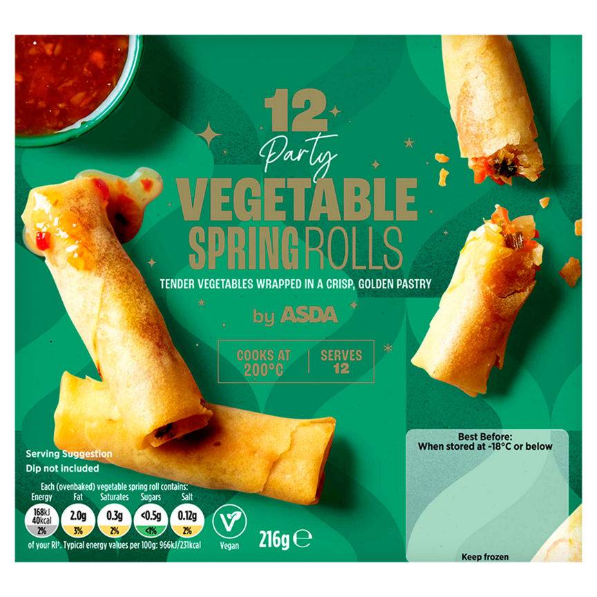 ASDA Vegetable Spring Rolls (12 pack)