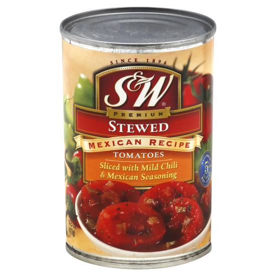 S&W Stewed Sliced Tomatoes With Mild Chili