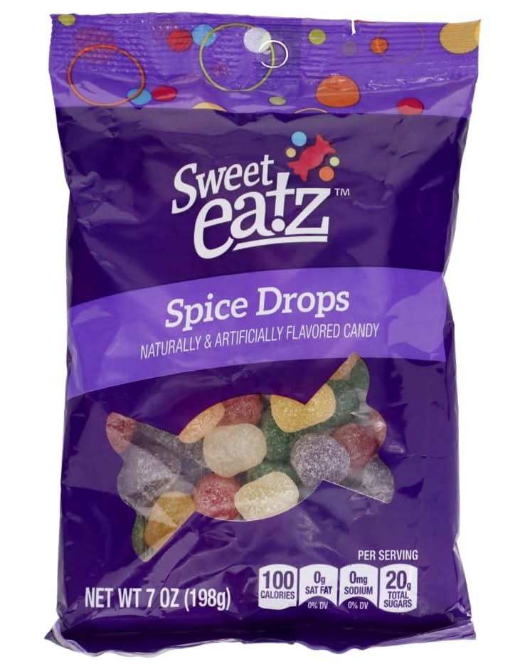 Catawba Candy Co. Drops Jelly Candy Bag, Spice (9 oz)