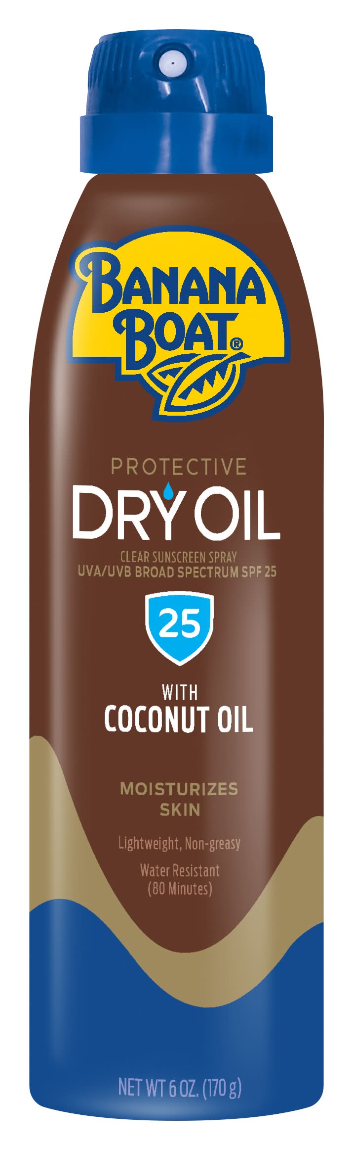 Banana Boat Dry Oil Clear Sunscreen Spray Spf 25 (6 oz)