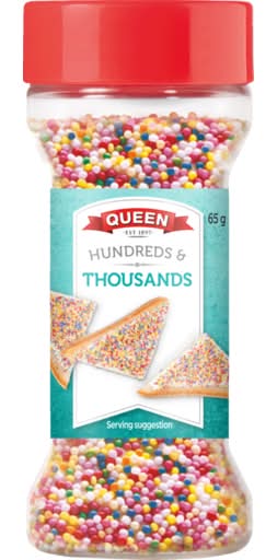 Queen Colorful Sprinkles Hundreds & Thousands (65g)