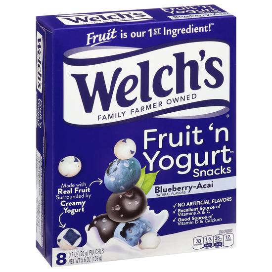 Welch's Blueberry Acai Fruit 'N Yogurt Snacks (8 ct)