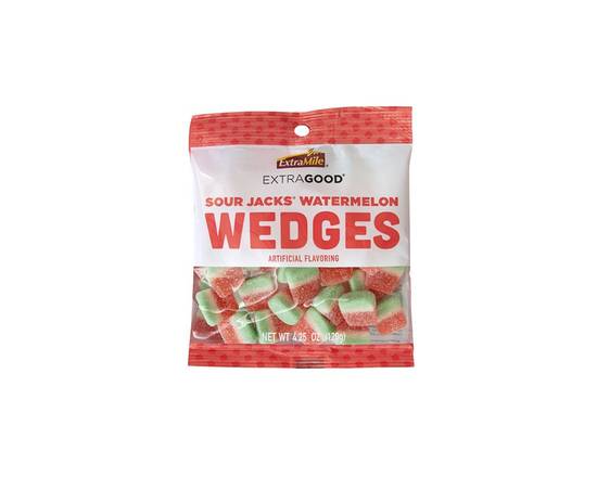 Order ExtraGood Sour Watermelon Wedges 4.25oz food online from Chevron Extramile store, Everett on bringmethat.com