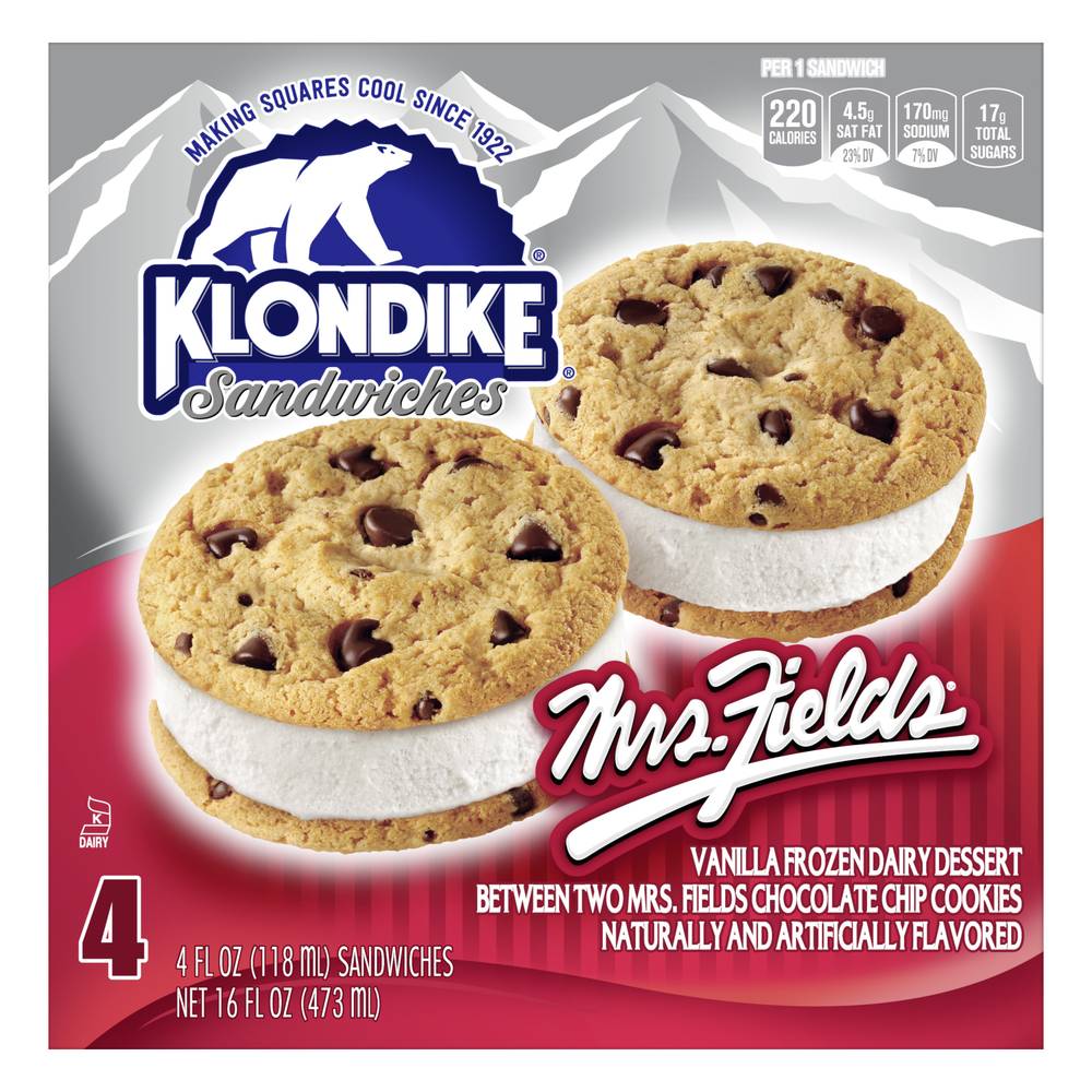 Klondike Mrs. Fields Sandwiches (16 fl oz)