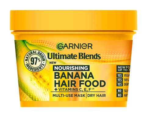 Garnier Ultimate Blends Hair Food Banana 3-in-1 Dry Hair Mask Treatment (400ml)
