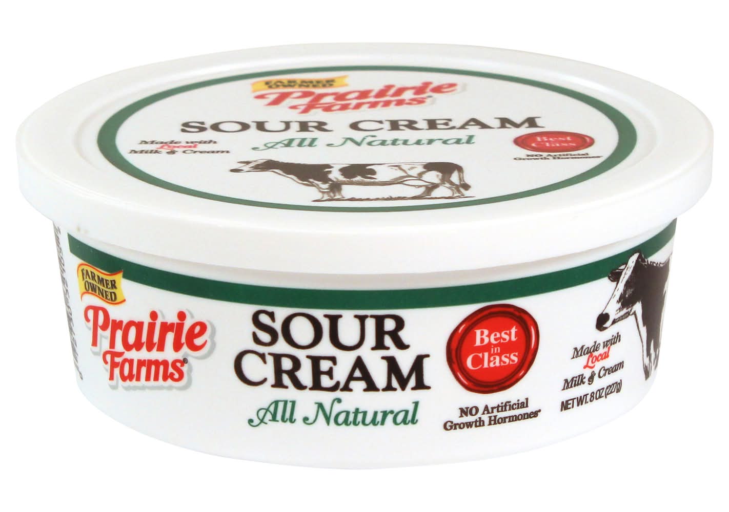 Prairie Farms All Natural Sour Cream (8 oz)