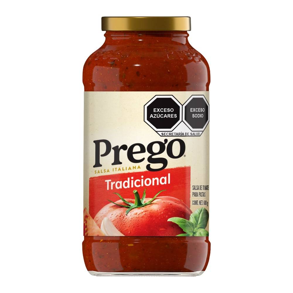 Prego salsa de tomate para pasta tradicional