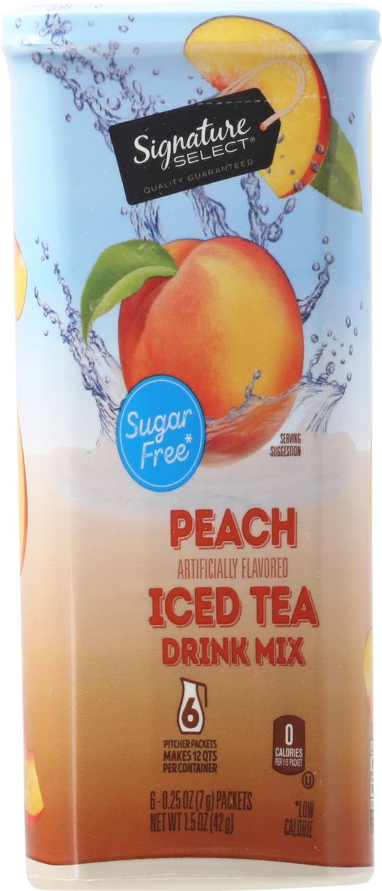 Signature Select Iced Tea Powder Drink Mix (6 pack, 0.25 oz) (peach )