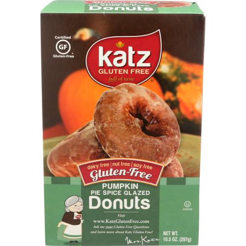 Katz Gluten Free Pumpkin Pie Spice Glazed Donuts