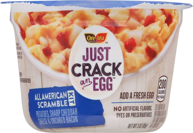 Just Crack an Egg All American Scramble Kit Breakfast Bowl
