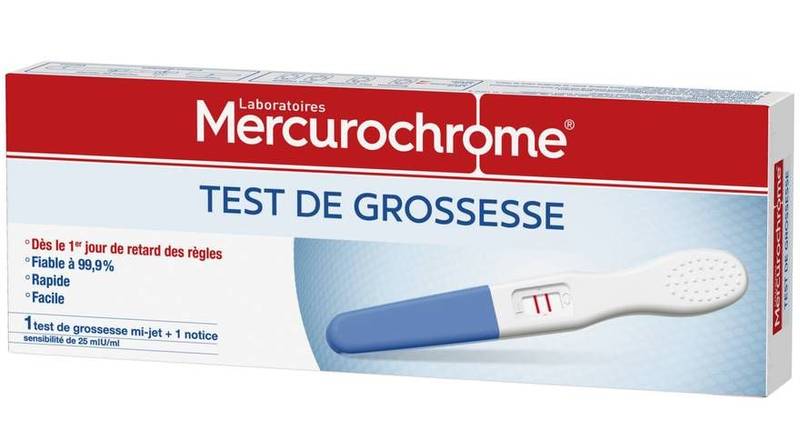Mercurochrome - Test de grossesse