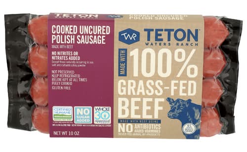 Teton Waters Ranch Uncured Polish Beef Sausage