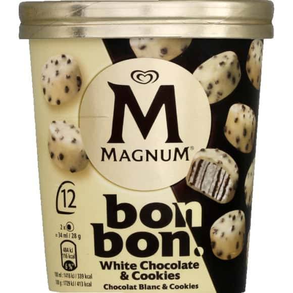 Magnum - Glace bonbon dessert glacé, chocolat blanc - cookies (12)