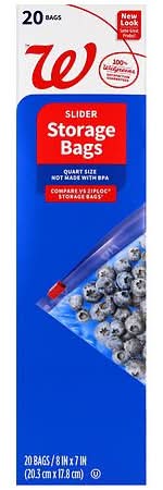 Complete Home Slider Storage Quart Bags