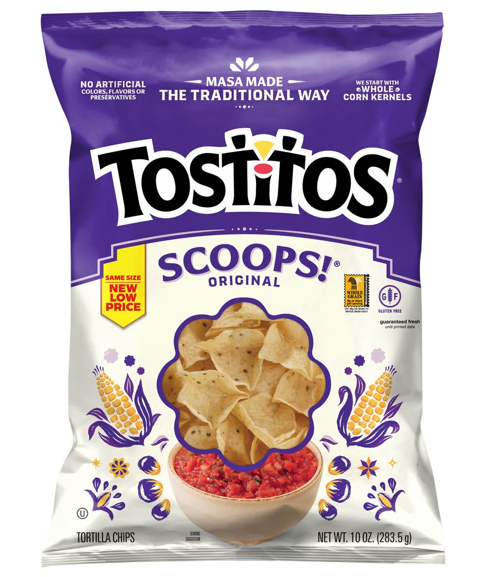 Tostitos Gluten Free Scoops Original Tortilla Chips (10 oz)