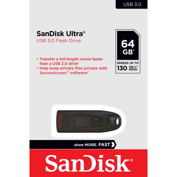 Sandisk Ultra Usb 3.0 Flash Drive 64gb