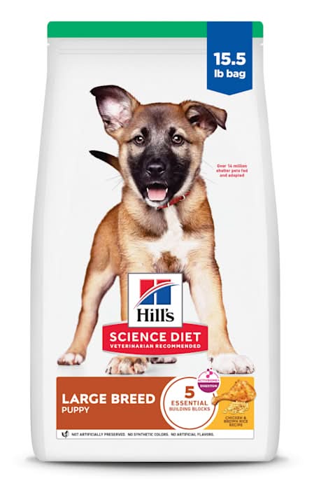 Hill's Science Diet Chicken & Brown Rice Recipe Large Breed Dry Puppy Food, 15.5 lbs.
