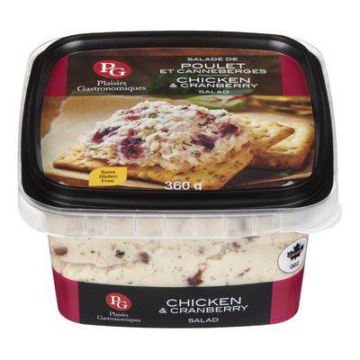 Plaisirs gastronomiques salade de poulet et canneberges - chicken & cranberry salad