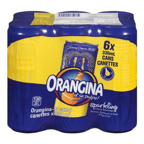 Orangina M Sparkling Citrus Beverage (6 x 330 ml)