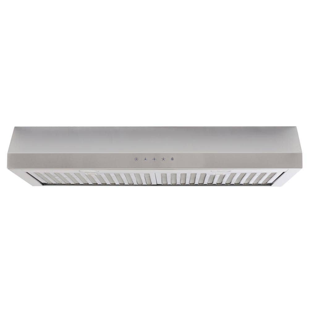 Vissani Cenza 30 In. 340 Cfm Convertible Under Cabinet Range Hood In Stainless Steel With Electronic Touch Controls