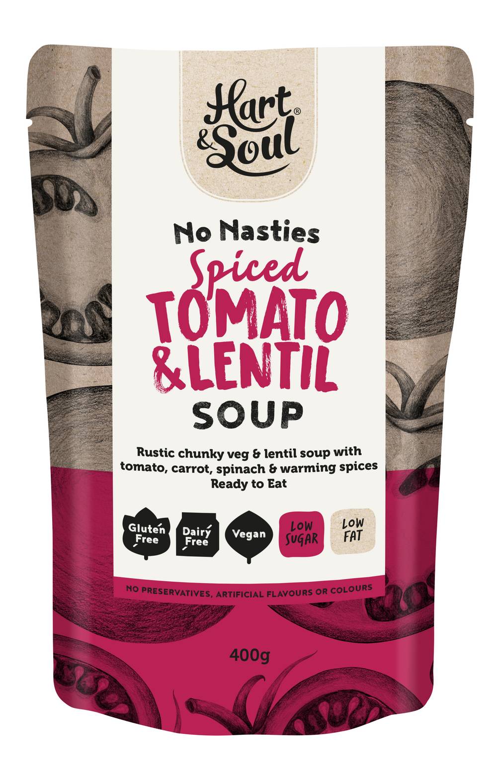 Hart & Soul Spiced Tomato & Lentil Soup Delivery Near Me Order Online