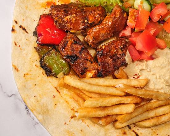 Lamb kebab sandwich