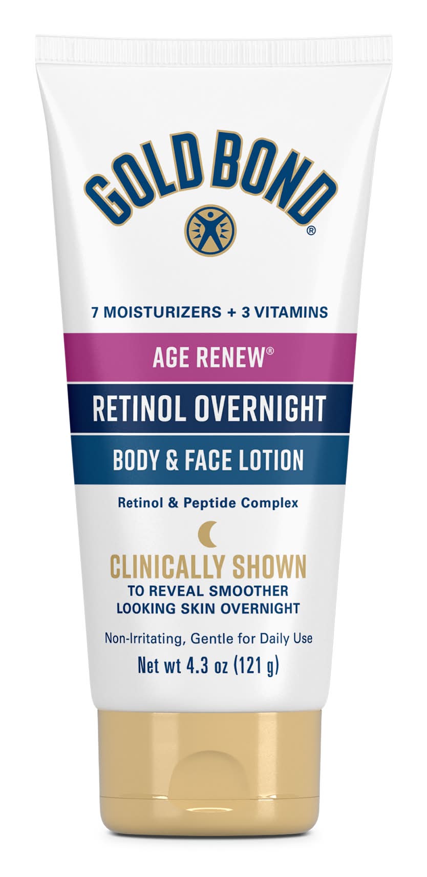 Gold Bond Age Renew Retinol Overnight Body & Face Lotion (4.3 oz)
