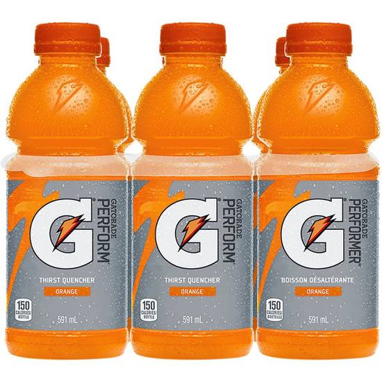 Gatorade Orange Sports Drink (6 ct, 591 ml)