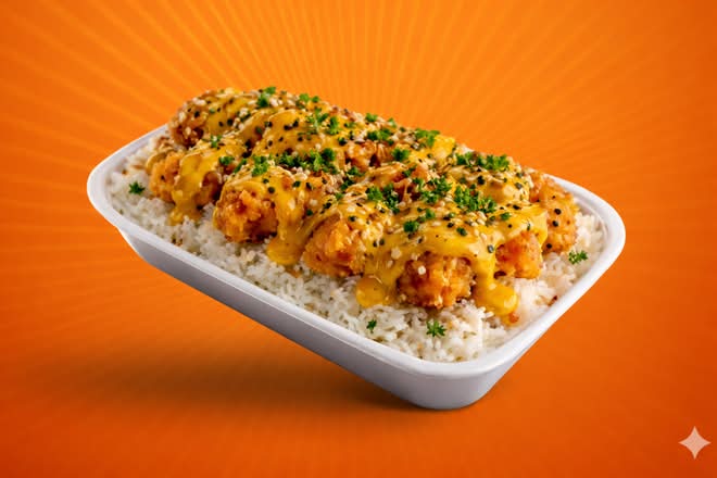 Curry mango crousty