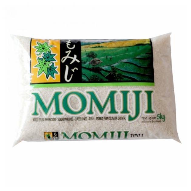 Momiji arroz para culinária oriental grão longo tipo 1 shin mai (5 kg)