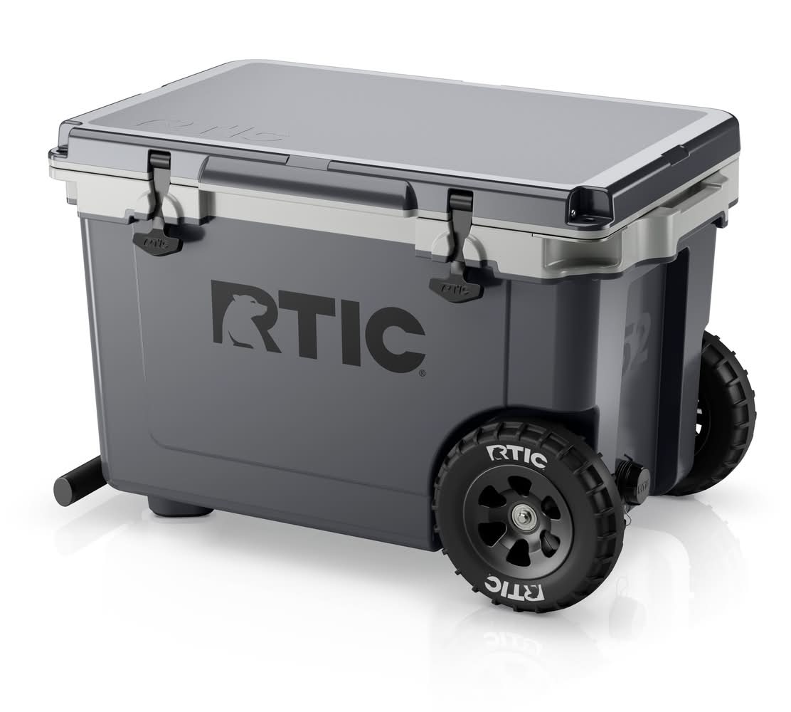 RTIC Outdoors Ultra-Light Grey 52 Quart(s) Hard Insulated Wheeled Chest cooler with Drainage Spout