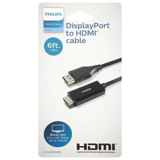 Philips Displayport Hdmi Audio/Video Cable