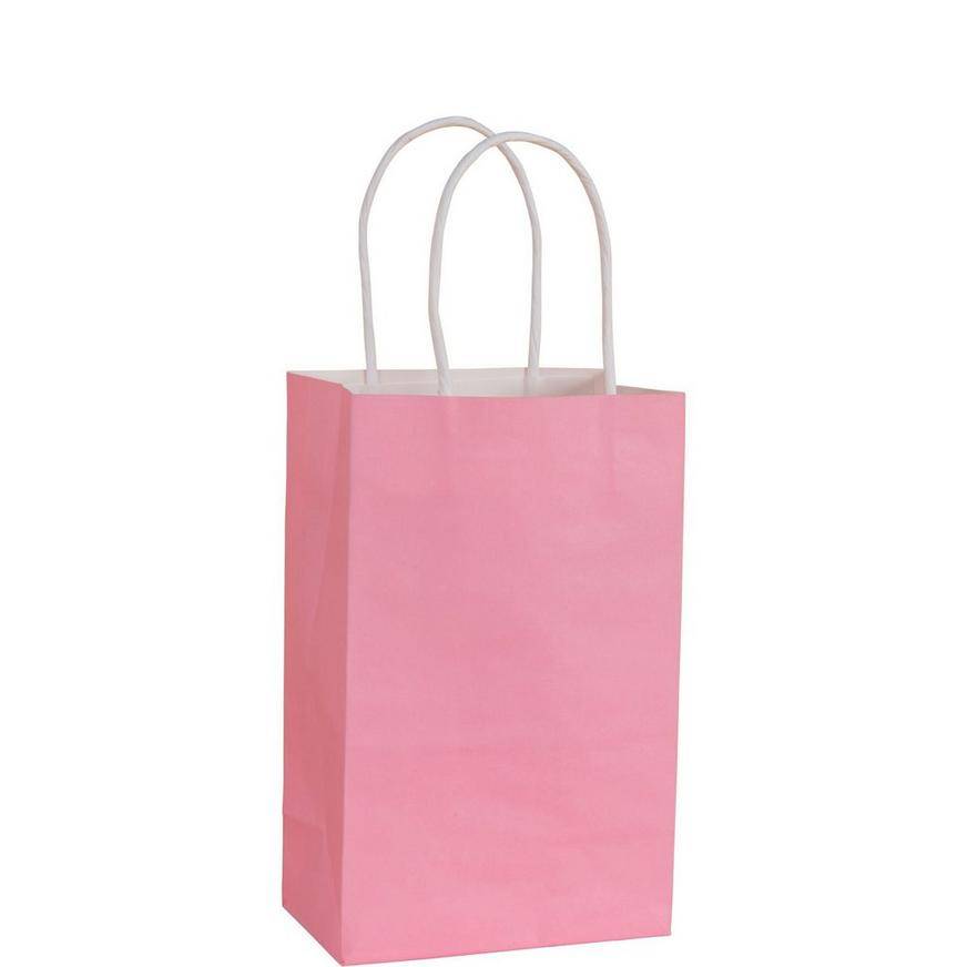 Party City Paper Gift Bag (5.25in x 8.25in/pink)