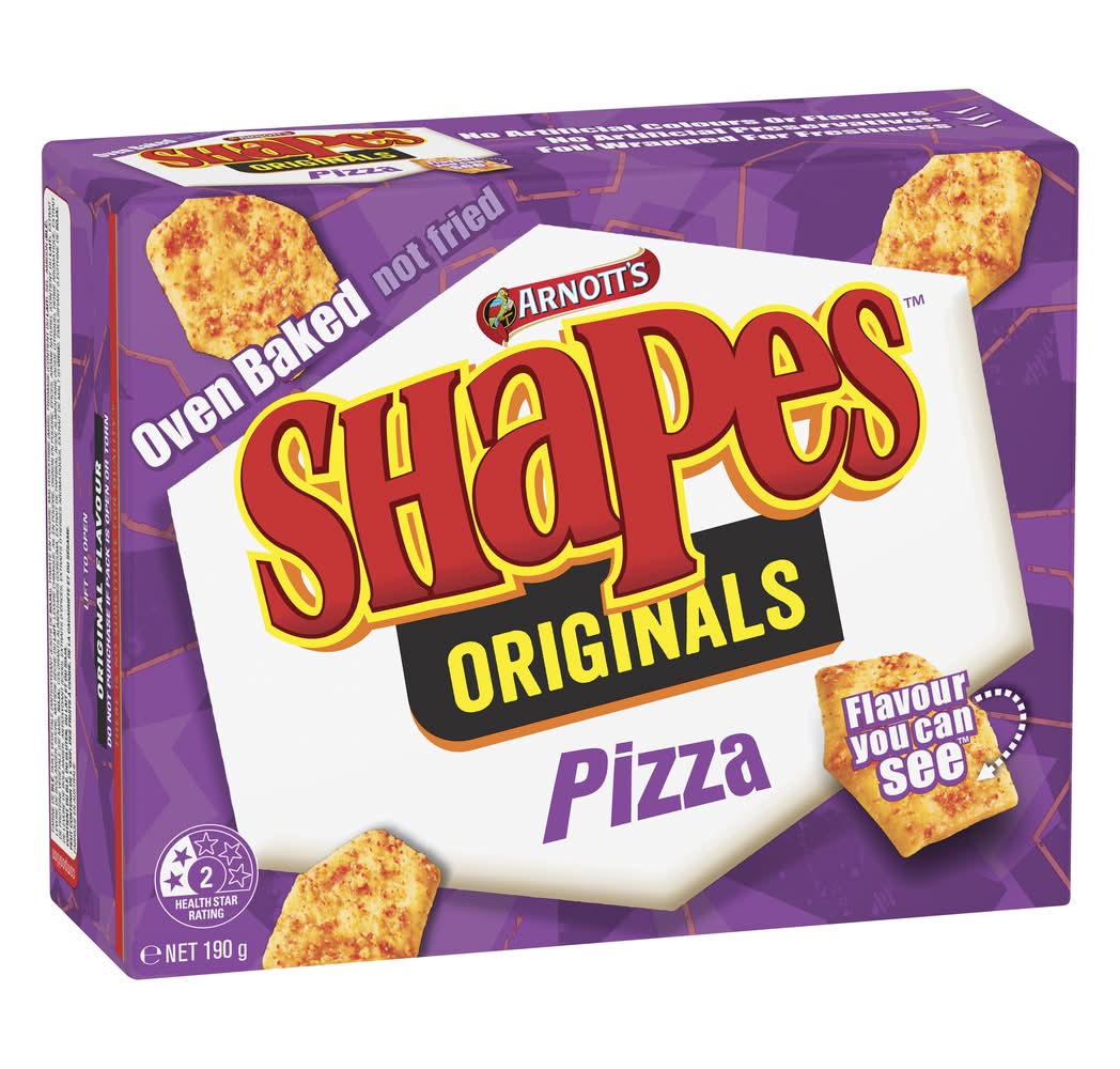 Shapes Originals Oven Baked Biscuits, Pizza (190g)