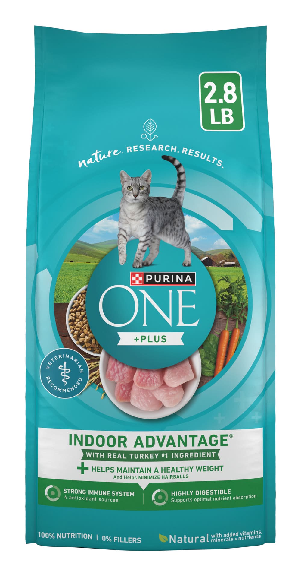 Purina One Natural Low Fat Weight Control Indoor Dry Cat Food (2.8 lbs)