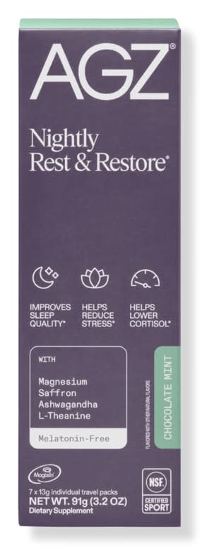 AG1 AGZ Nightly Rest & Restore Sleep Supplement 7 ct