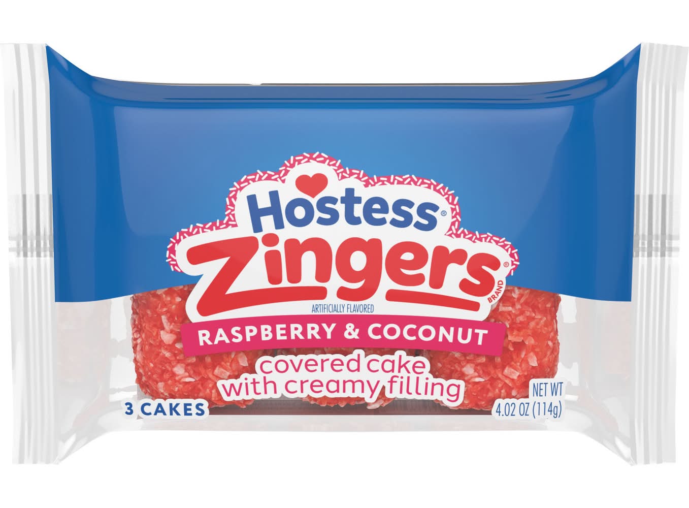 Hostess Zingers Raspberry Iced Cakes (4.02 oz)