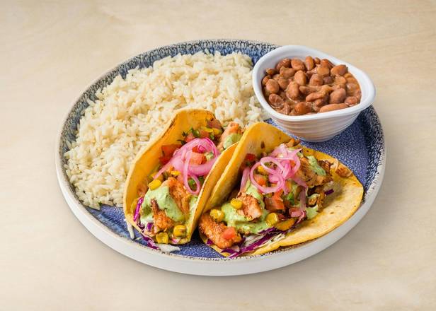 CAJUN SALMON TACO COMBO