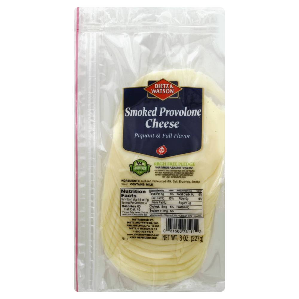 Dietz & Watson Smoked Provolone Cheese (8 oz)