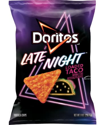 Doritos Late Night Tortilla Chips, Loaded Taco (9 oz)