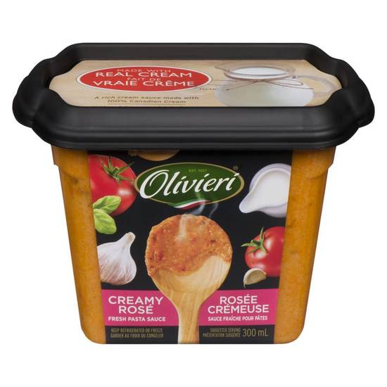Olivieri sauce pour pâtes rosée crémeuse (300 ml) - pasta sauce, creamy ros‚ (300 ml)
