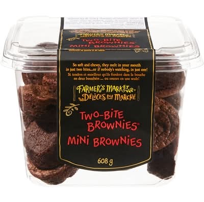 Farmers Market Mini Brownies / Two-Bite Brownies 608.0 G