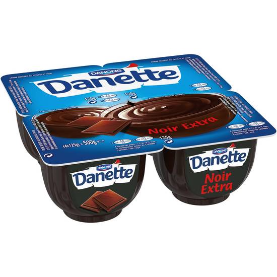 Danone - Danette crème dessert chocolat noir extra (4 pièces)