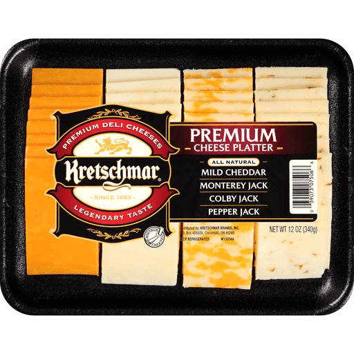 Order Kretschmer Premium Cheese Platter 12oz food online from Everyday Needs by Gopuff store, Ladera Ranch on bringmethat.com